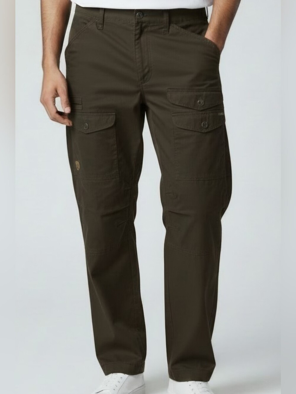 Fjällräven Men's Brown G-1000 Cargo Pants 54 (38W) Straight Techwear Gorpcore